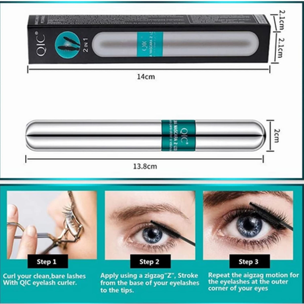 YG LianKai size scale in hand showing compact travel-friendly benefit
