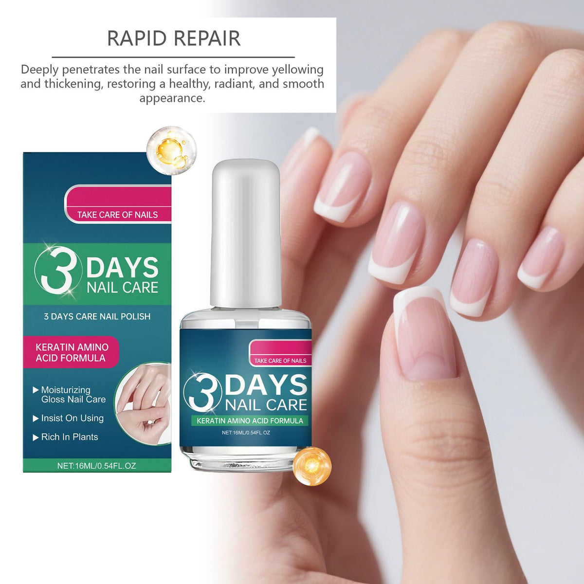 YG LianKai oil texture on fingertips demonstrating fast absorption