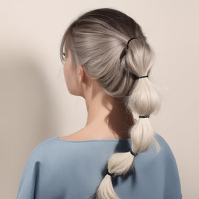 YGDZ bands securing a ponytail for comfortable, low-profile hold