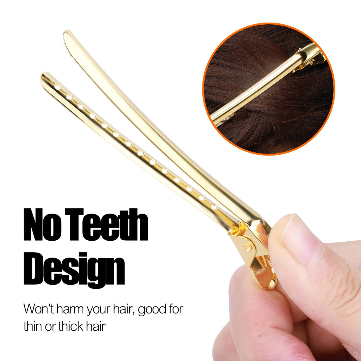 YGDZ clips holding hair rollers in place for hands-free setting