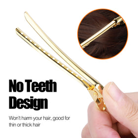YGDZ clips holding hair rollers in place for hands-free setting