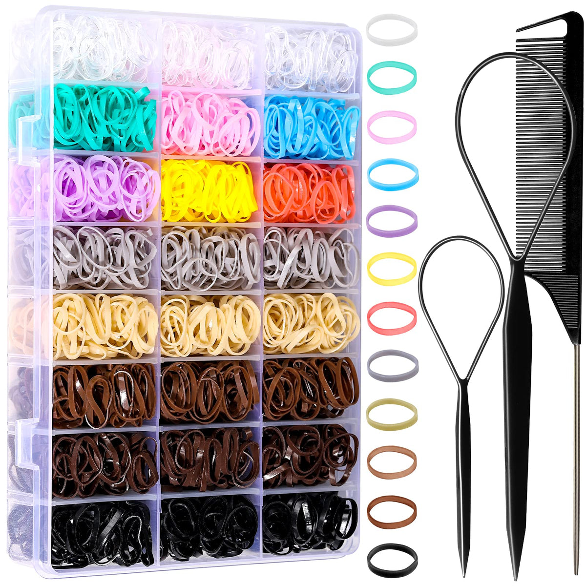 YGDZ front packaging clear case showing organized storage and convenience