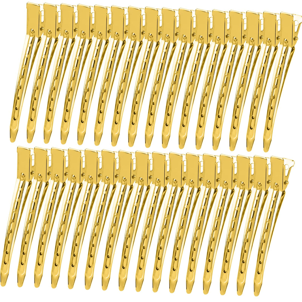 YGDZ gold clip front view showing sturdy hold and polished finish