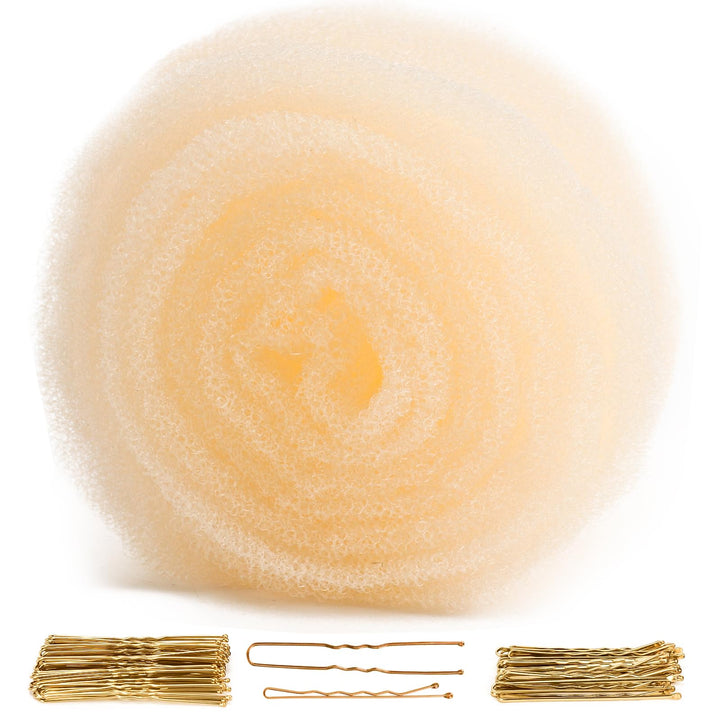 YGQQOY front packaging showing blonde hair filler and pins for easy styling