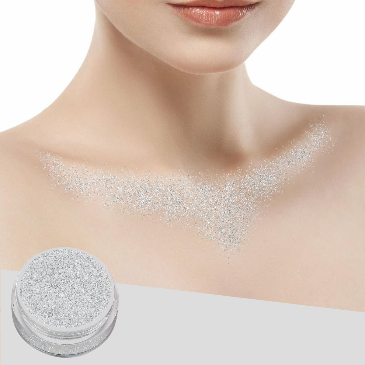 YGQQOY glitter gel on hairline, adds branded sparkle and styling accent