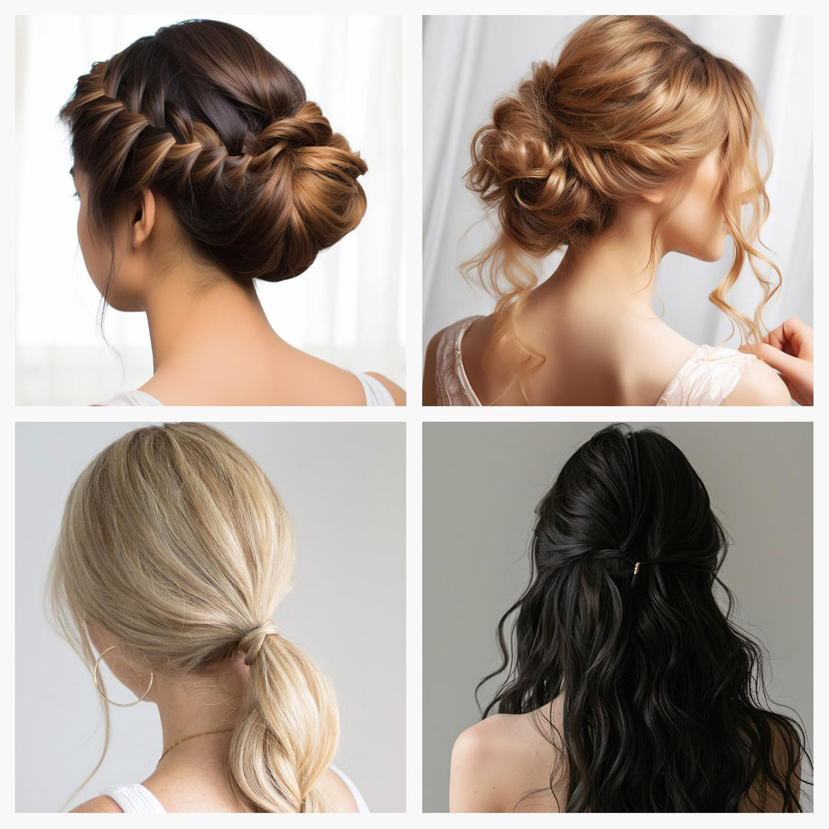 YGQQOY flatlay of 20 bobby pins 20 U-pins and filler showing complete styling kit