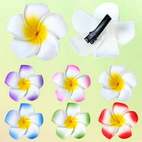 YHmall flower held in hand for scale showing 2.5 inch size and wearable fit