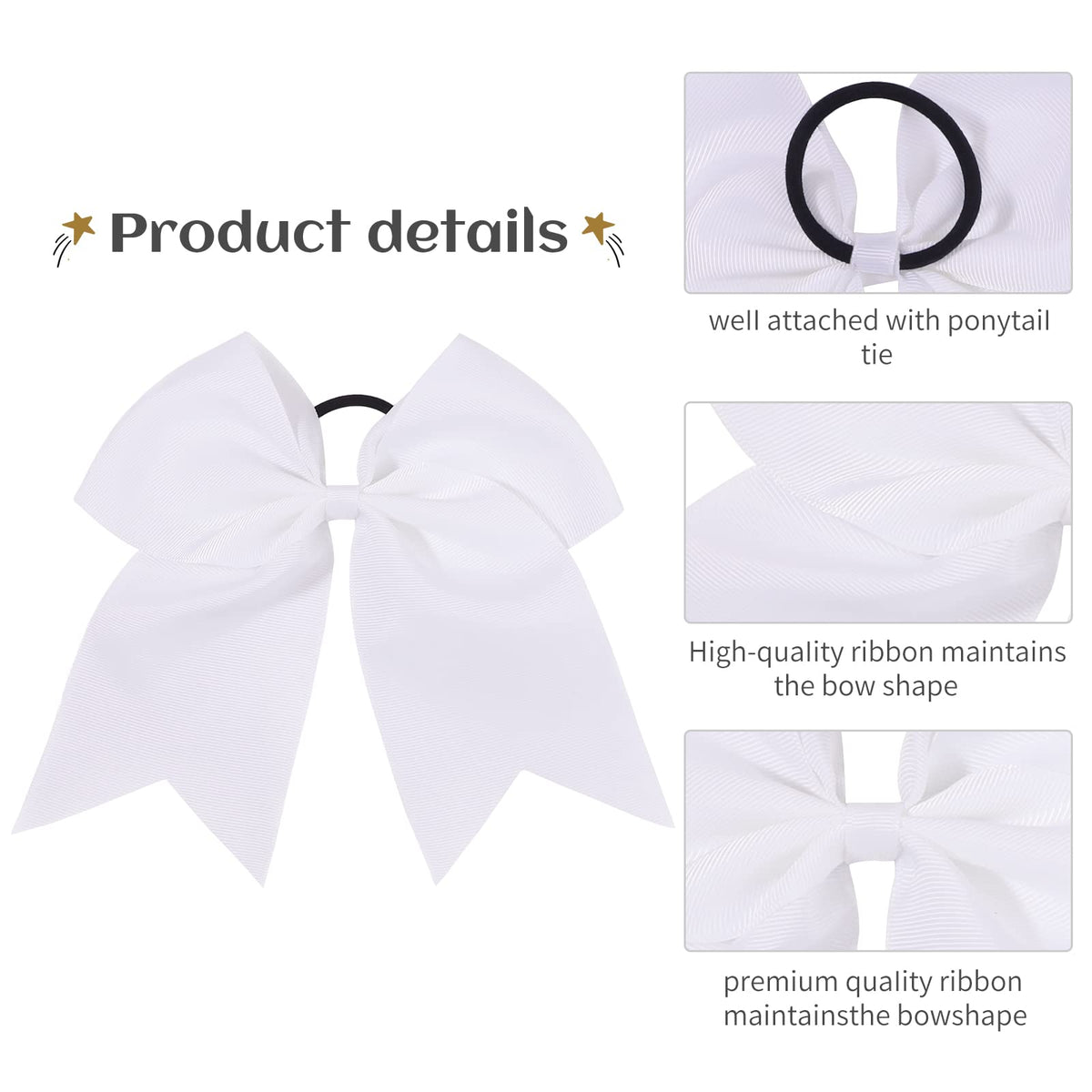 YHXX YLEN elastic ponytail holder back detail for secure wear