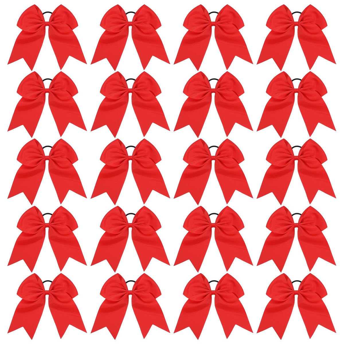 YHXX YLEN front view red cheer bow showing bold shape and team-ready visibility