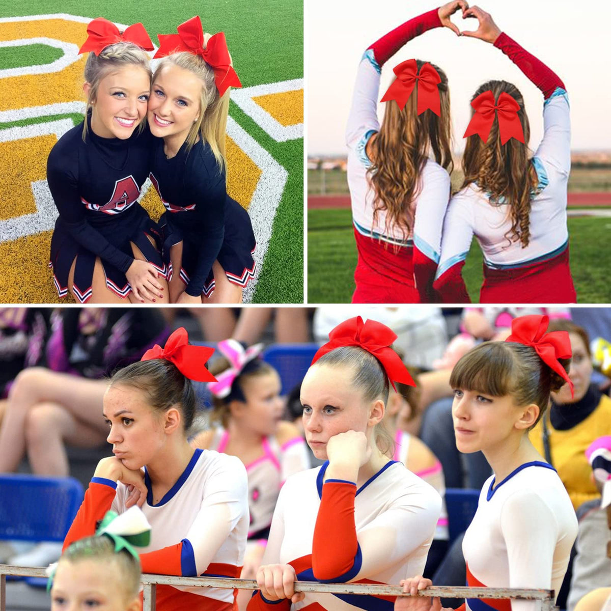 YHXX YLEN ponytail in use with bow illustrating secure fit and movement-friendly design