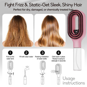 YIHKQDL styling a ponytail on dry hair for quick smoothing benefit