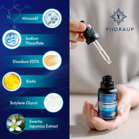 YIIORAUP close-up of clear solution texture emphasizing fast-absorbing, residue-free benefit