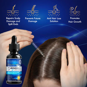 YIIORAUP dropper application delivering precise 1 mL dose for accurate scalp dosing