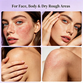 Yiishuiil before and after skin sample showing improved texture benefit