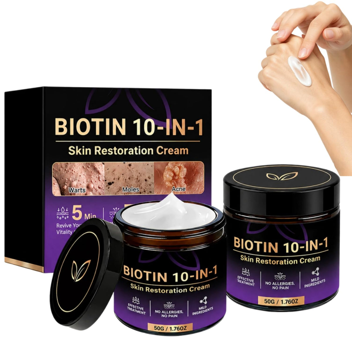 Yiishuiil front packaging showing product benefits and two-pack convenience