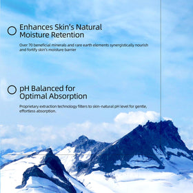 YILIAN ingredient mineral water visual highlighting glacier minerals benefit