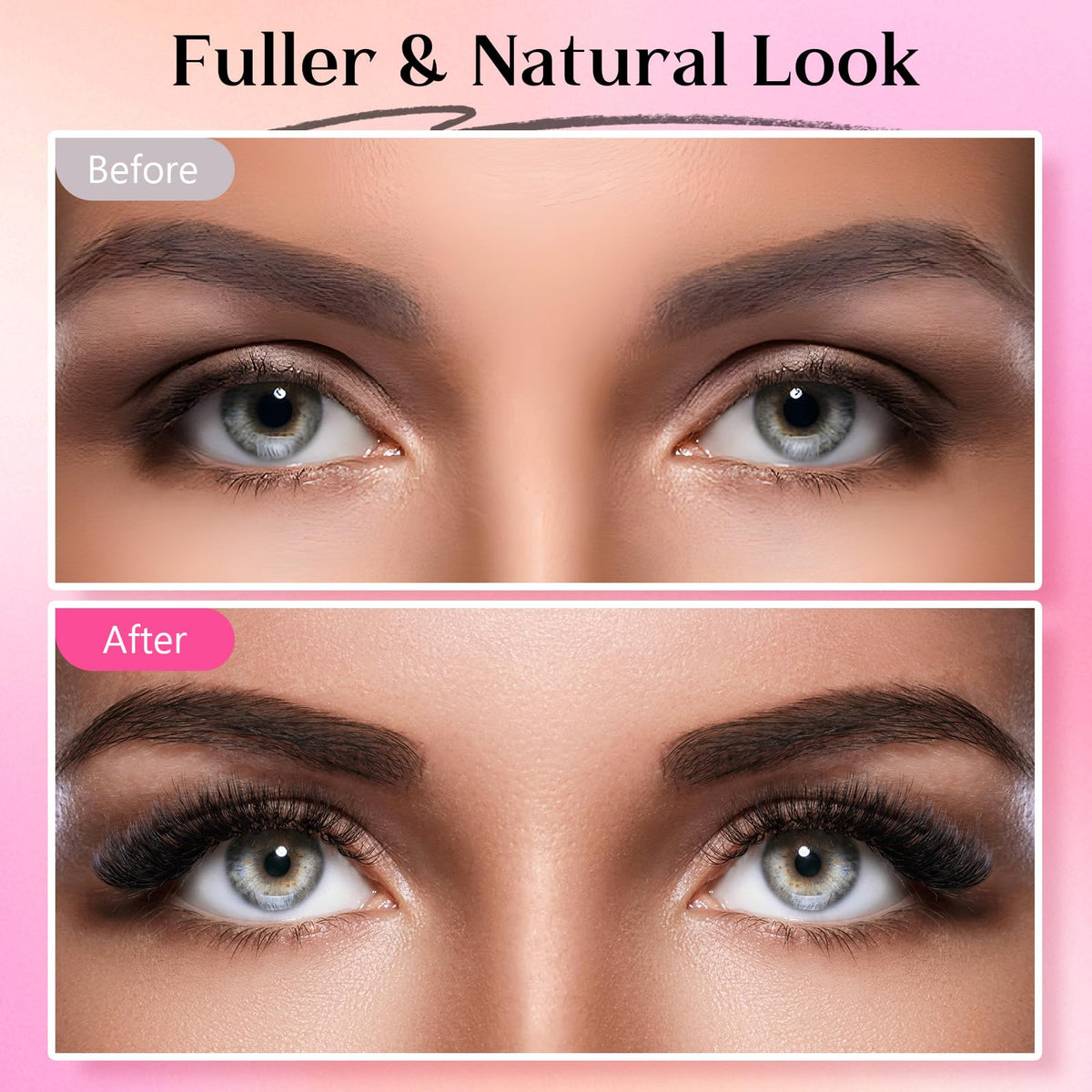 YIMEIR application on a brow model demonstrating easy salon results