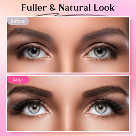YIMEIR application on a brow model demonstrating easy salon results