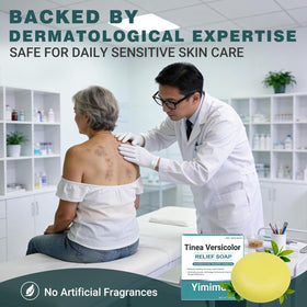 yimimde illustrative before and after concept showing improved skin appearance