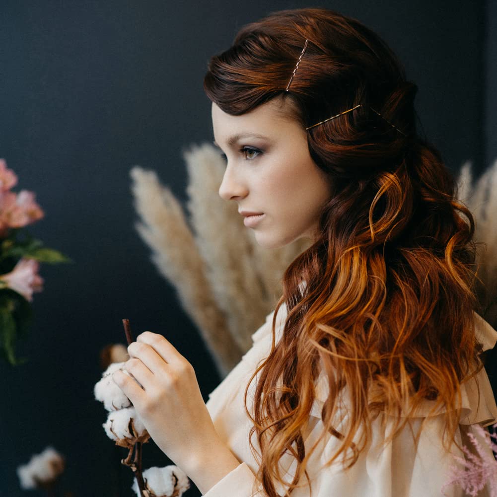 YINGFENG pin beside ruler showing 2.76 inch length for long hair coverage
