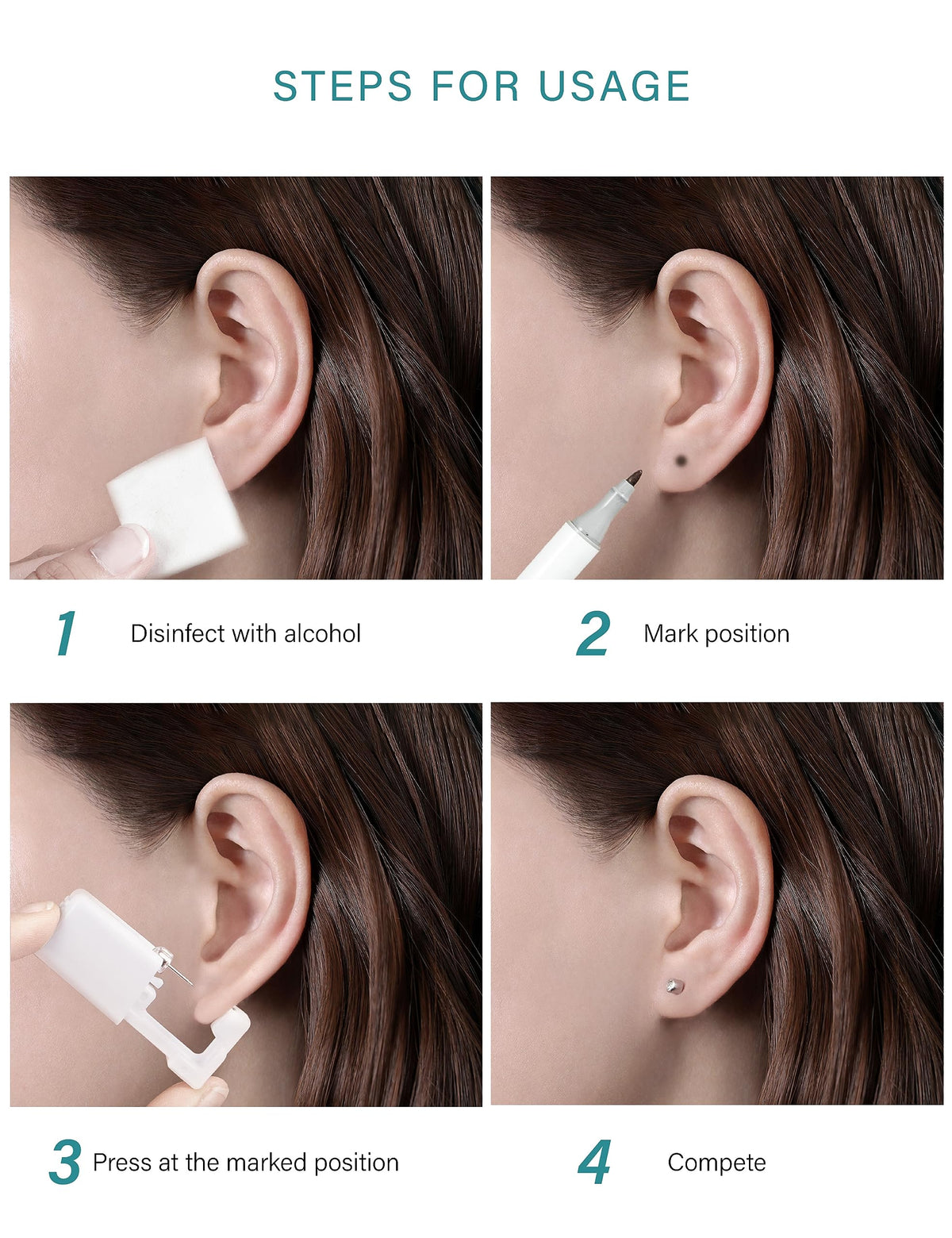 Yiorxu device grip and trigger detail showing ergonomic design for steady, accurate piercing