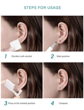 Yiorxu device grip and trigger detail showing ergonomic design for steady, accurate piercing