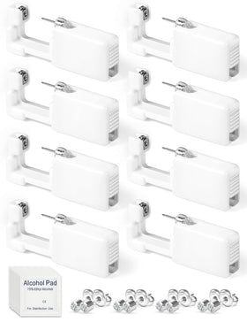 Yiorxu front packaging showing eight disposable piercing units and included pads for ready use