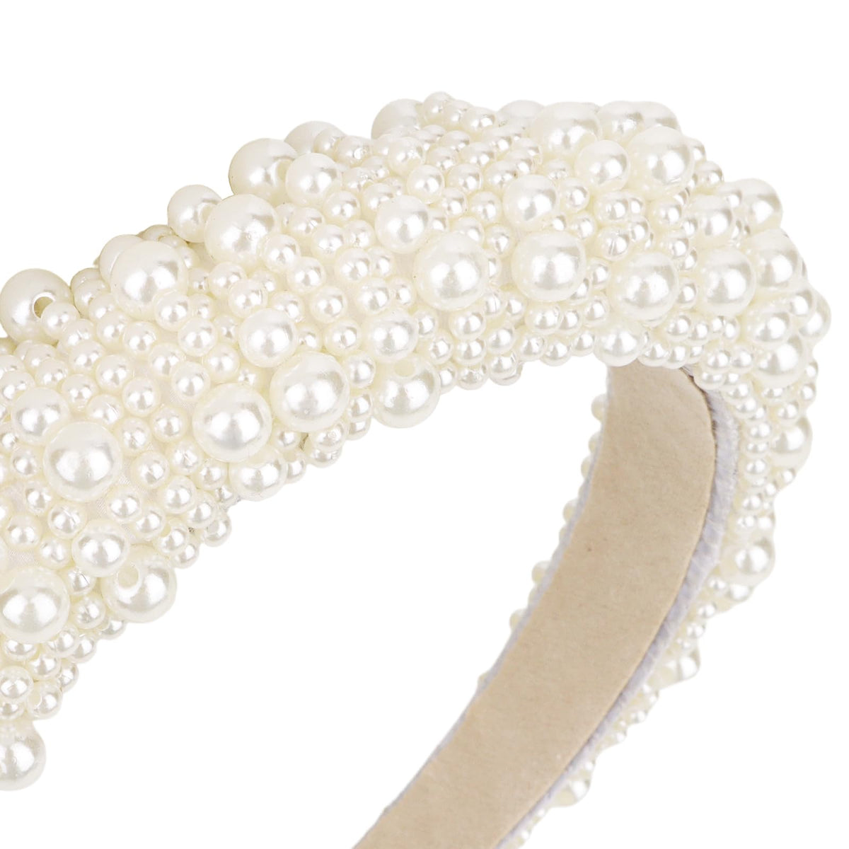 YISSION headband paired with updo and veil to show styling option