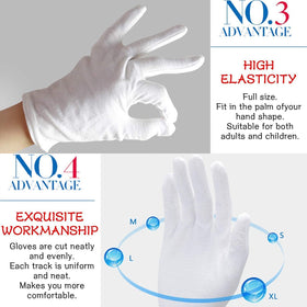 YITIAOYU gloves worn in a ceremonial setting for clean, formal presentation