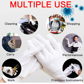 YITIAOYU glove on hand showing large size fit and practical scale