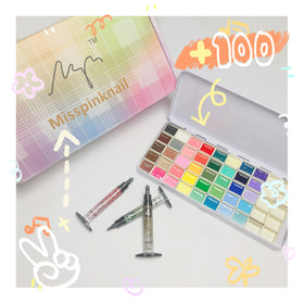 YJMyujimi palette held in hand for size comparison and portable salon convenience