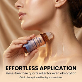 Ylahdent rose quartz roller closeup highlighting cooling applicator