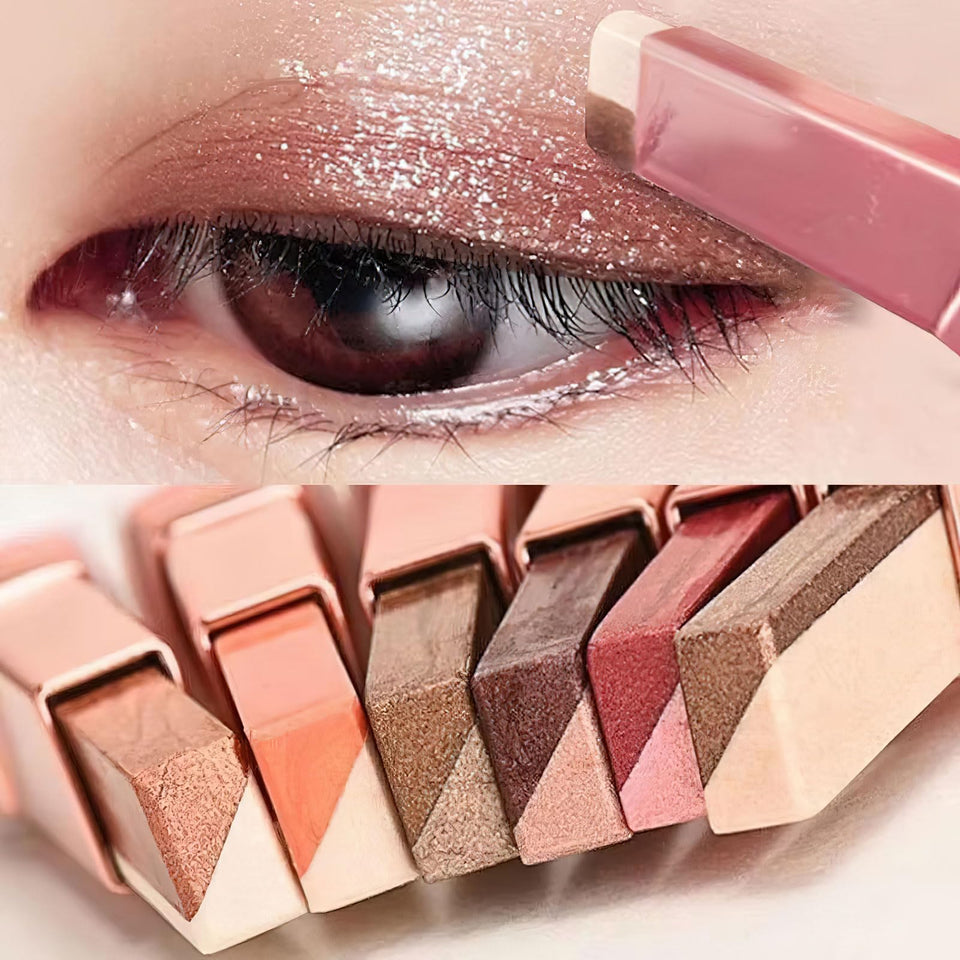Ylapagne eyeshadow sticks front packaging showing three dual‑end pens and benefits