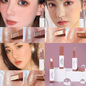 Ylapagne swatches on arm demonstrating brown gradient and shimmer options