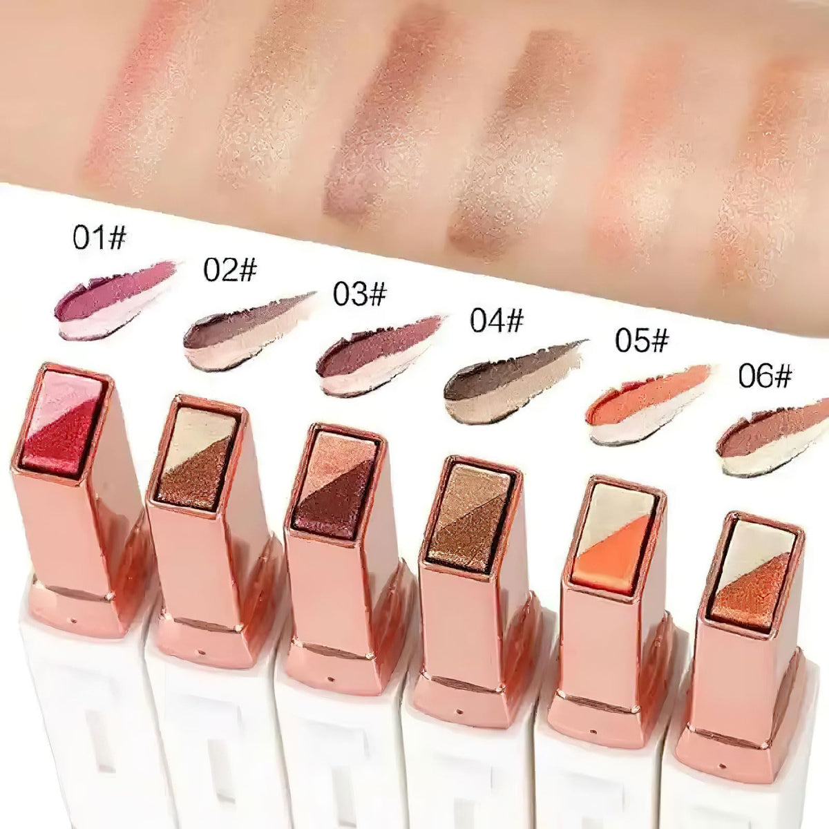 Ylapagne two‑tone tip close up highlighting precise square design and easy application