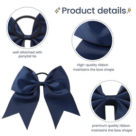 YLEN YHXX bow on ponytail demonstrating easy on-off wear