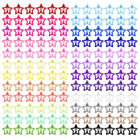 YLMUSU front view of boxed 144-piece star clips showing colors and case benefit organized storage