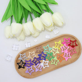 YLMUSU festival hairstyle with multiple star clips adding playful color and eye-catching detail
