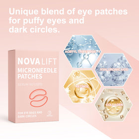 YLOTRE patch applied under eye demonstrating secure fit and instant cooling