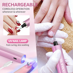 YLYYCC UV lamp illuminated with surround LEDs for faster, even gel curing