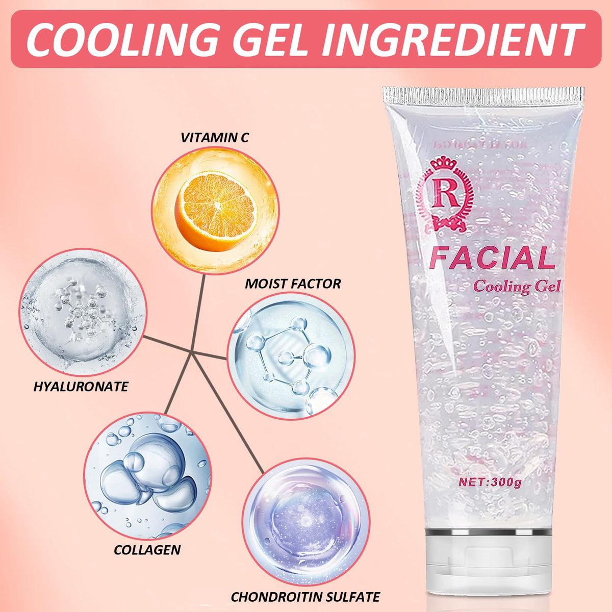 YMEYFAN gel applied under a handheld device demonstrating better glide