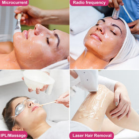 YMEYFAN gel being applied from hand illustrating easy spreadability benefit