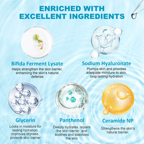YMEYFAN gel on hand demonstrating spreadability and soothing hydration benefit