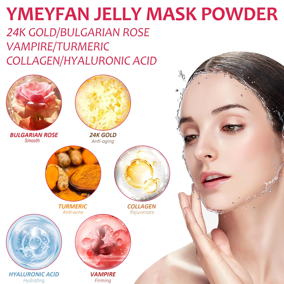 YMEYFAN close-up of powder texture highlighting smooth mixing performance