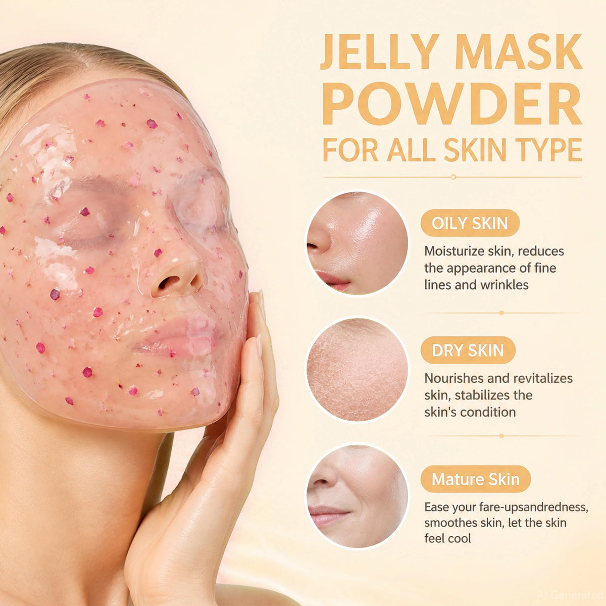YMEYFAN powder texture close-up highlighting easy mixing benefit