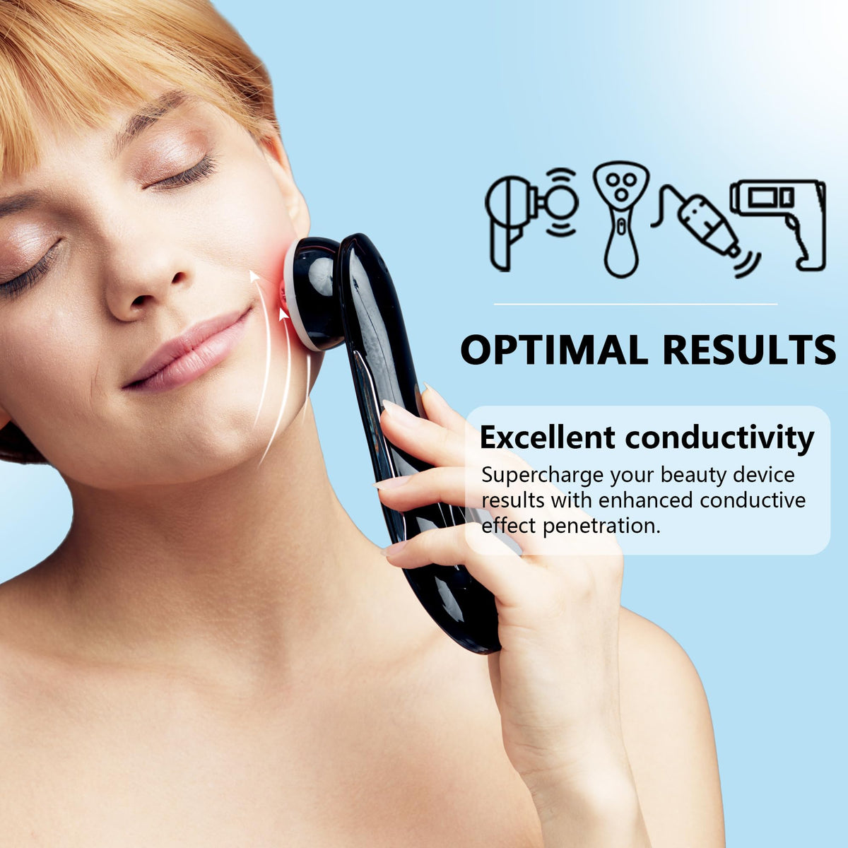 YMEYFAN close-up gel texture highlighting smooth cooling formula and easy glide