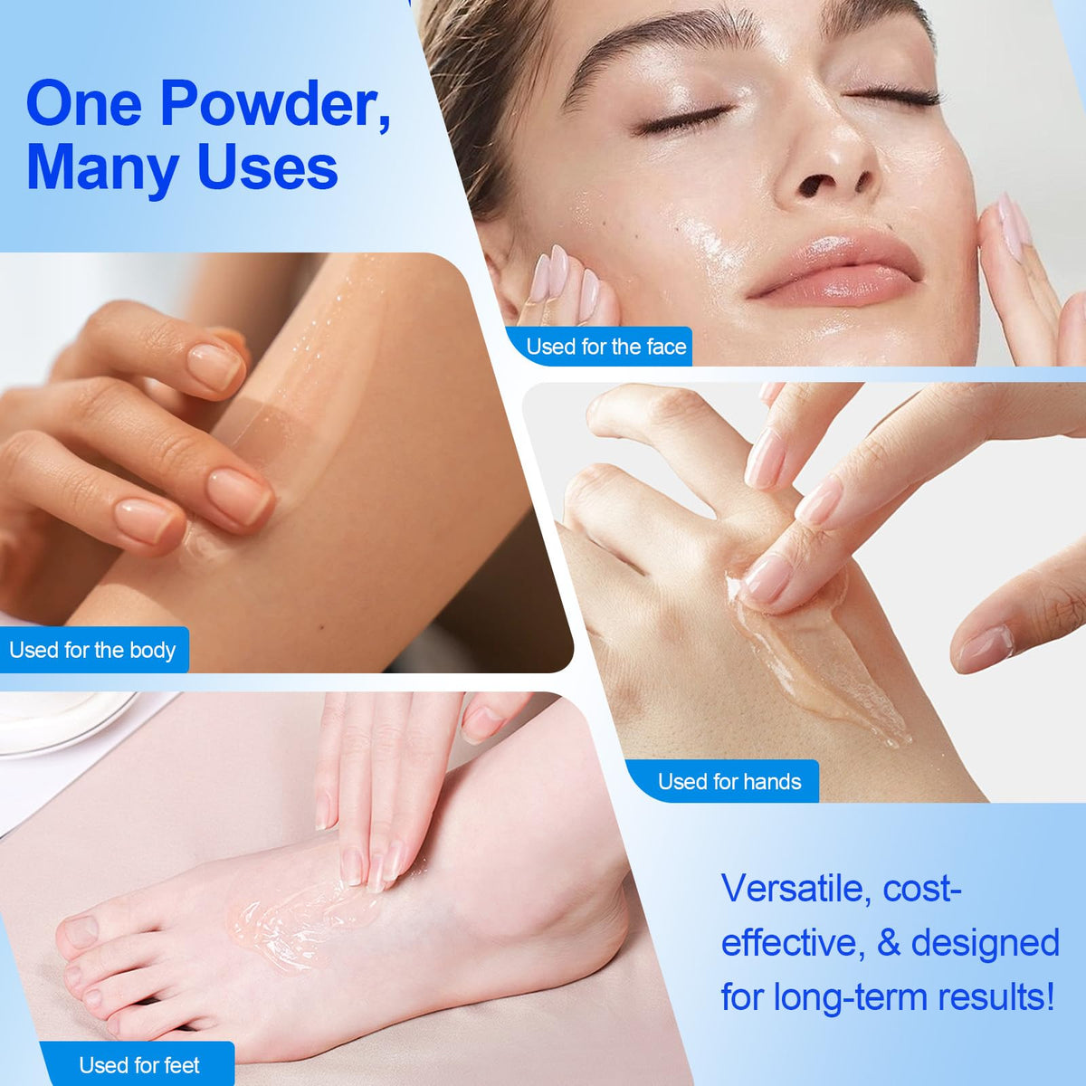 YMFGPFYL serum droplet on skin demonstrating immediate smoothing hydration benefit