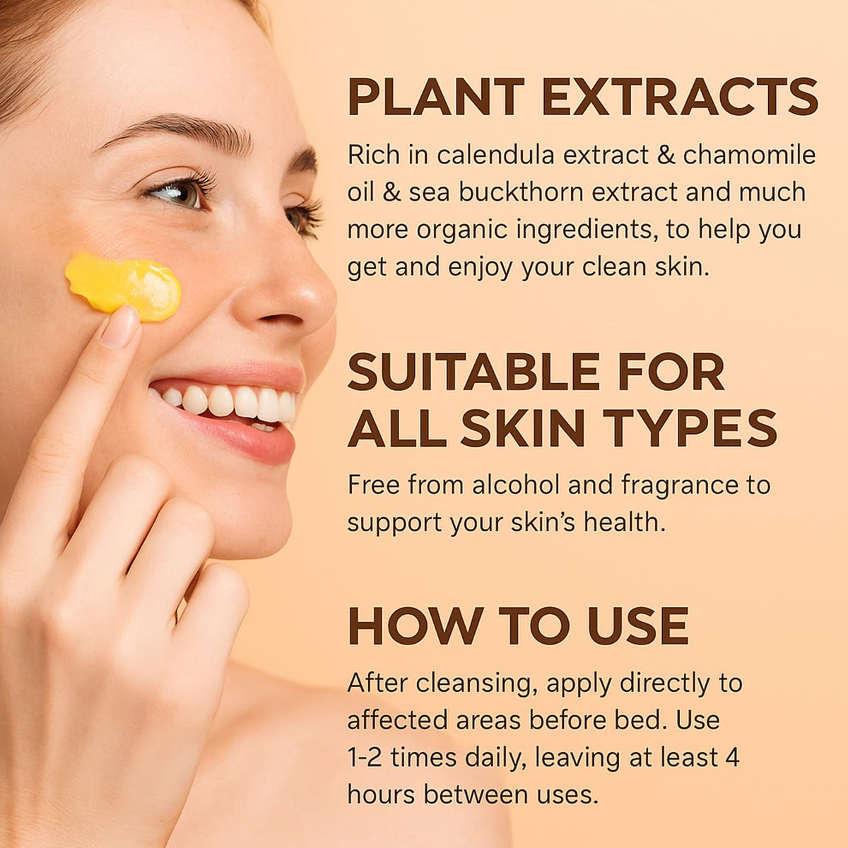 YOCMIPS scar relief scrub applied on skin demonstrating smoothing benefit