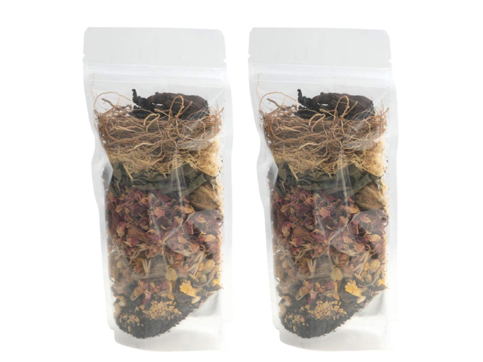 YOGI’S GIFT front pouch showing two 75 g sachets and brand clarity for easy identification
