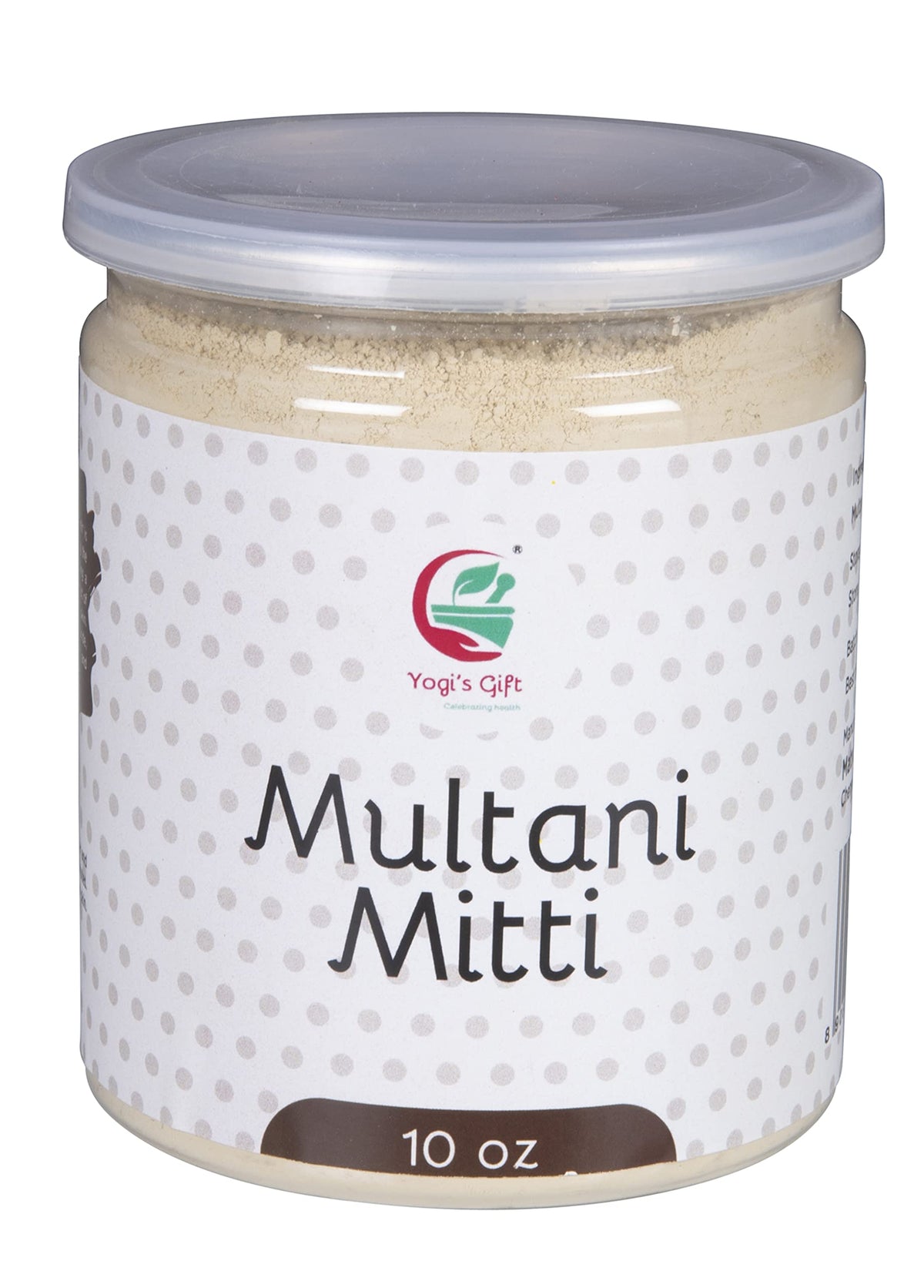 YOGI’S GIFT front packaging of Multani Mitti showing product clarity and natural benefit